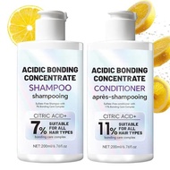 Acidic Bonding Concentrate Shampoo and Conditioner Set for Damaged or Color Treated Hair, Shampoo Co