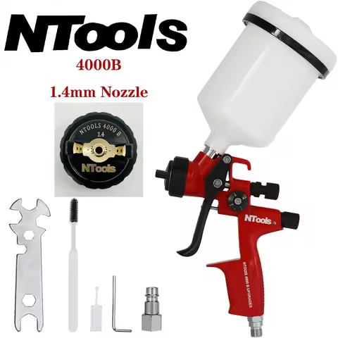 NTOOLS 4000B 1.3 caliber and 1.4 caliber can be selected Spray Gun Car Paint Gun Varnish Paint Spray