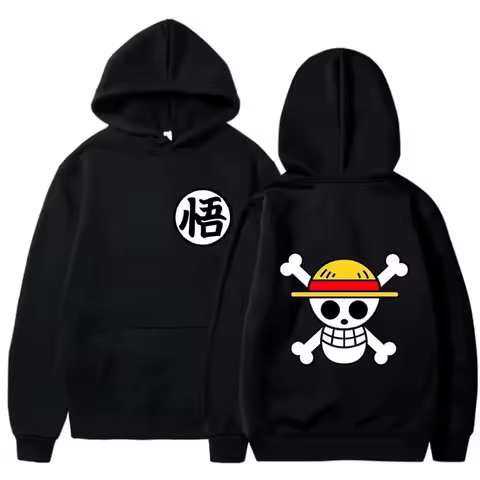 Realize New vintage trend bf style Skull print hooded sweater for men and women Sweatshirt autumn an