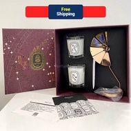 DIPTYQUE CAROUSEL SCENTED CANDLE 2IN1 SET (ROSES,MIMOSA) WPB