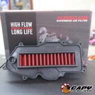 กรองอากาศ แต่ง ยี่ห้อ Hurricane สำหรับรุ่น VESPA GTS150VESPA GTS300 ((ทำความสะอาดได้))