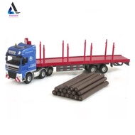 Diecast Miniatur Truck Log transporter truk kayu 1:50