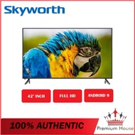 Skyworth 42 Inch 2K Android TV Smart 42STC6200 Full HD DVB-T2 Netflix Youtube Bluetooth Android 9.0 