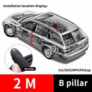 SEAMETAL Car Door Rubber Seal Soundproof B Pillar Rubber Seal Strip Universal Getah Pintu Kereta