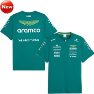 2026 Newest F1 Racing Jersey + F1 Aston Martin Racing Team T-Shirt + Summer Men&Women Short Sleeve T