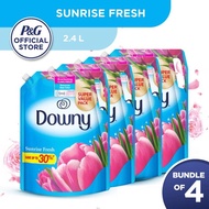 (Bundle Of 4)DOWNY Fabric Softener Perfume Antibacterial Refill Pack (2L-2.4L x4) -Downy Perfume-Mys