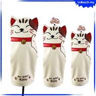 [lzdhuiz3] Golf Headcover Golf Driver Fairway Hybrid Cover Synthetic Leather Golf Headcover
