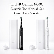 [Oral-B Genius 9000 Electric Toothbrush Set] White & Black Electric Toothbrush | Oral B | Powered by