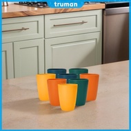 16Pcs Wheat Straw Cutlery Heat Resist Portable Cutlery Set Reusable Unbreakable Dinnerware Set for H