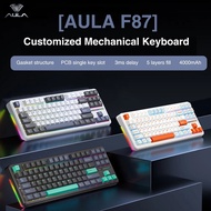 Pro Mechanical Keyboard 3 Mode 2.4g/usb/bluetooth Tri Mode Wireless Gaming Keyboard 87 Key Hotswap R