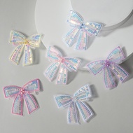 SA S1-1 Bow with sparkling sequins as a handmade accessory to decorate clothes, shoes and hair
