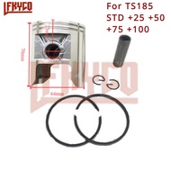 Engine Parts 64Mm Big Bore +25 +50 +75 +100 Piston For Suzuki Ts185 185Cc TS 185 Cyder Pin 16Mm Kit