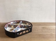 日本 庫山窯 MAEBATA 漆器 點心盒 糖果盒 糖果盤