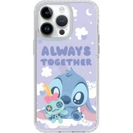 迪士尼 史迪奇iPhone16 Samsung S25 氣墊標準防摔鏡面手機殼