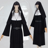 THE NUN Demon NUN cos Halloween Costume Strange NUN Priest Robe cosplay NUN Costume 1014