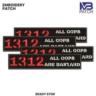 BRAND EMBROIDERY PATCH /-ACAB/1312 RED EMBROIDERY LOGO - MB-550