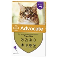 Advocate - Spot on Solution - For Large Cats 4kg to 8kg