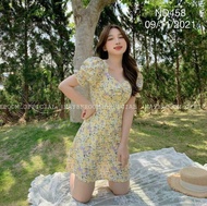 [Voucher 50k Freeship Max 0 đồng toàn quốc] Đầm hoa nhí mùa hè dễ thương đầm tay phồng váy tiểu thư 