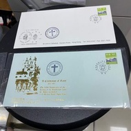 聖約翰郵戳 1997 聖約翰座堂一百五十週年紀念首日封(一對) 封身冇黃 品相如圖 香港郵票首日封