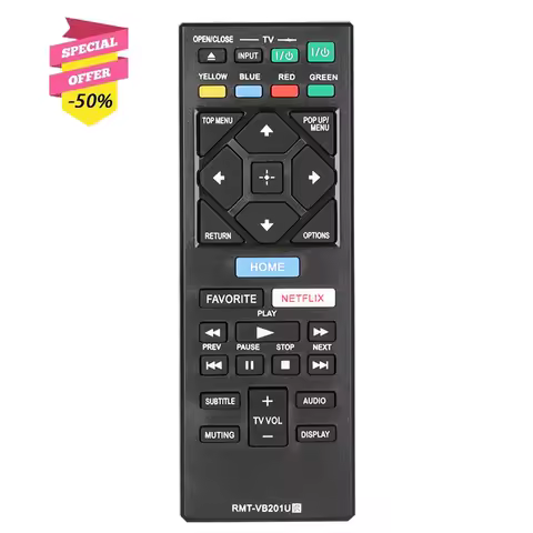 RMT-VB201U Remote Control For Sony Blu ray Disc Player UBP-X700 BD-BX370 BDP-S1700 BDP-S3700 BDP-S67