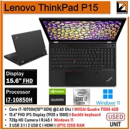 LENOVO NVIDIA GRAPHICS GAMING LAPTOP  (1 YEAR WARRANTY T&C) P15/P52/P53 Core i7 15.6"inch FHD Win 11