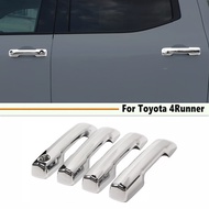 4P ABS Chrome Side Door Handle Decor Cover Trim Fit For Toyota 4Runner 2025+