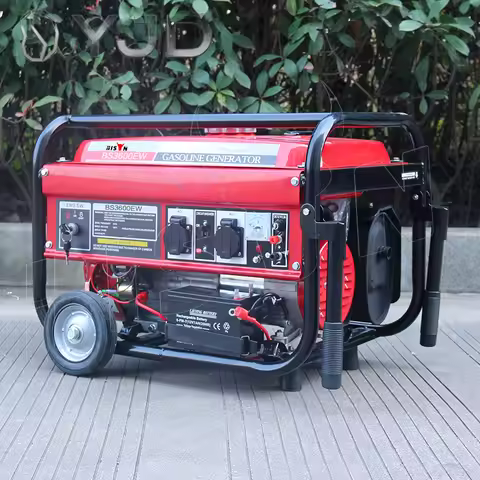 Bison ( China ) 6.5Hp Generator Professional Portable Electric Recoil Start Petrol Power Generator 2