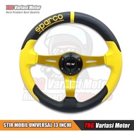13 Inch Racing Car Steering Wheel, 6 Color Variations, Type 002