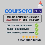 Coursera Plus Certificate in Your Name 20000+ Courses Sold Since 2022 5 Star Shop Rating