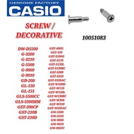 Original Casio G-Shock DW-D5500 / G-9000 Replacement Parts - SCREW / DECORATIVE BEZEL (10051083) .