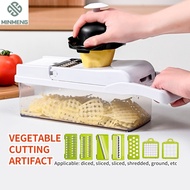 MINMENG Vegetable shredder, chopper, grater, slicer, vegetable cutter suitable for fruit and vegetab