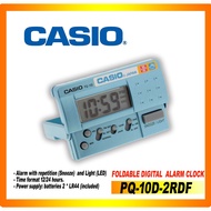 CASIO Digital Travel Alarm Clock, Blue PQ-10D2RDF