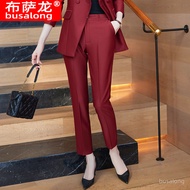 RYRYSTYLE ชุดฉบับภาษาเกาหลีกางเกงขายาวพิธีการสูทมืออาชีพแขนยาวสำหรับผู้หญิงเสื้อเบลเซอร์6211สำหรับสั