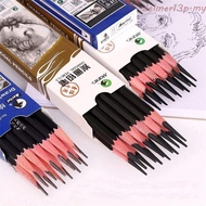DELMERZA 12Pcs Sketch Pencils School Supplies 12Pcs/box Professional Black Pencils Soft Charcoal 3B 
