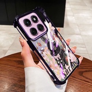 VRQR for Motorola Moto G56 G86 Casing Lovely Black Rabbit Clear Shockproof Phone Case