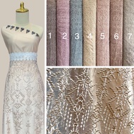 Ethnic Brocade Tile Fabric