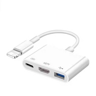 31 OTG iOSHDMI HDTVUSB  iPhone/iPad/iPod  Penyesuai 3-dalam-1 iOS ke HDMI HDTV Pengecasan USB Hab Pe