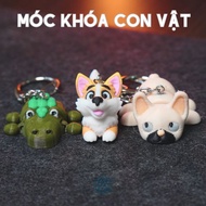 3D printed cute ANIMAL world KEYCHAIN - ANIMAL KEYCHAIN