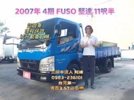2007年 FUSO 4期 canter 堅達 11呎半 以升載重五噸