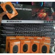 M-TECH STK-01 Black Keyboard and M-tech Mouse