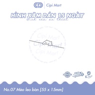 CIPI MART - Temporary tattoo 15 DAYS - waterproof, rubbing 007