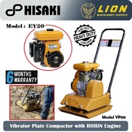 TOKU/HISAKI YP80 Vibrator Plate Compactor with ROBIN SUBARU EY-20D Engine (Original) -  6 Months Loc