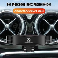 【Three color options】Mercedes - Benz A, GLA, CLA, C, GLC, E Class Phone Holder with Logo Custom Fit 