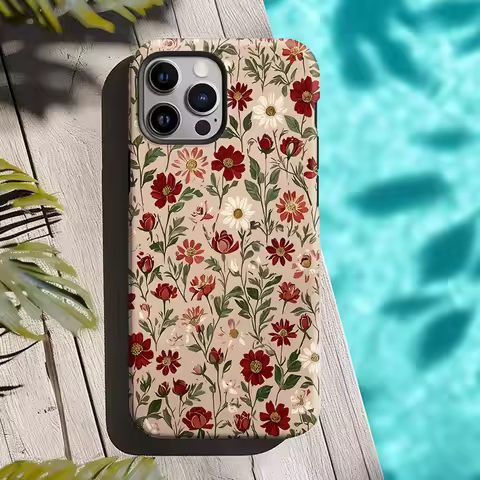 For Oppo Find X8 X7 X6 X5 X3 Ultra Pro IQOO 11 12 13 8 9 Pro Neo 5 6 7 8 Vintage Flower 2 IN 1 Film 