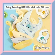 Baby Silicone Bibs Adjustable Waterproof Feeding Baby Bib Kids Boys Girls Aprons Napkin Children Eat