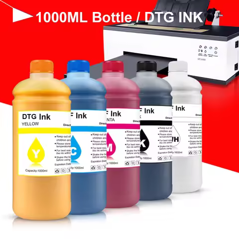 1000ml DTG Textile Ink white ink For Epson L1800 L805 1390 Sure Color F2000 F2100 F2130 F2140 F2150 