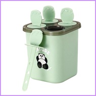 Ice Cream Molds for Kids 4-Cavity Iced Dessert Making Homemade Ice Lolly Mold for Parents Kids Famil