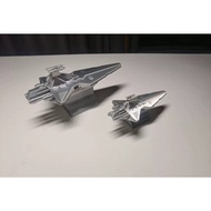 3D Printing Spaceship Star Wars Star Wars Hunter-Class J-Starship, Bright Silver Plastic [8 * 17cm],