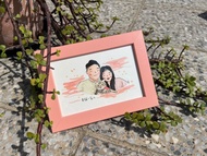 簡單水彩似顏繪 / 3人 / 客製人像畫