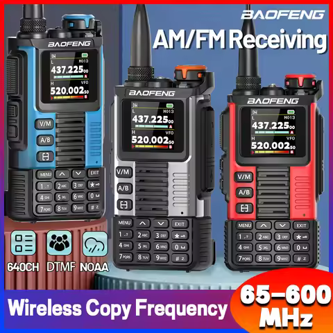 Baofeng Walkie Talkie UV-K67 PRO Long Range Multi Band AM/FM DTMF 640CH NOAA Type-C Ham Two Way Radi